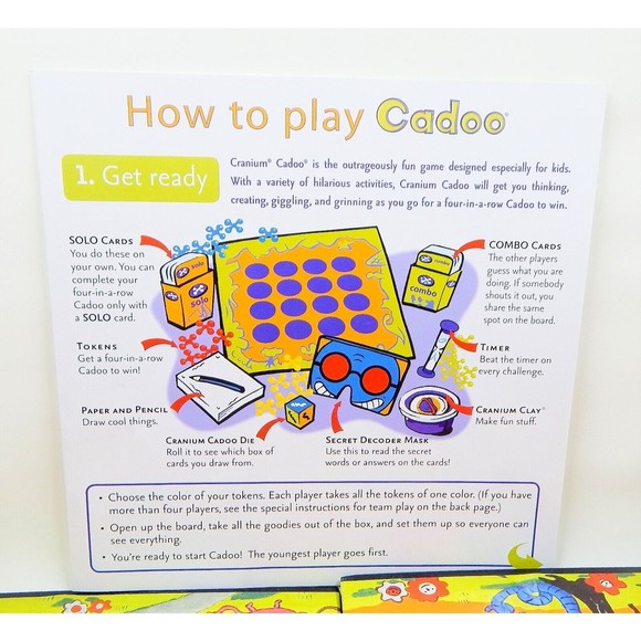 Cranium Cadoo Game Board and Instructions Replacement Only - Picture 2 of 6
